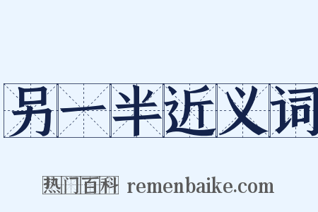 另一半近义词是什么意思的图片